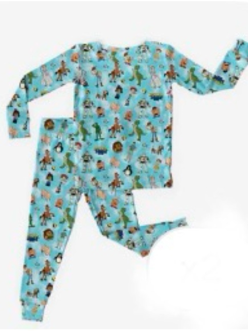Bundle of Joy Co Bamboo Toy Story Reach for the Sky 2.0 Size 7/8 Pajama Set NWT